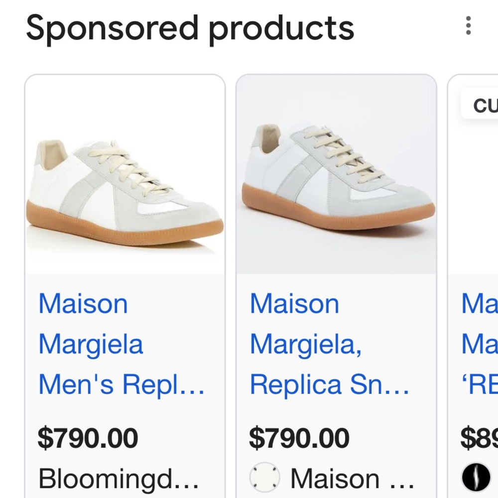 New Maison Margiela GAT Sneakers M5 W6.5 - Picture 9 of 9